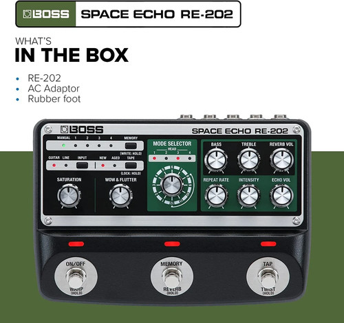 Boss 202 space echo guitar - re-202,