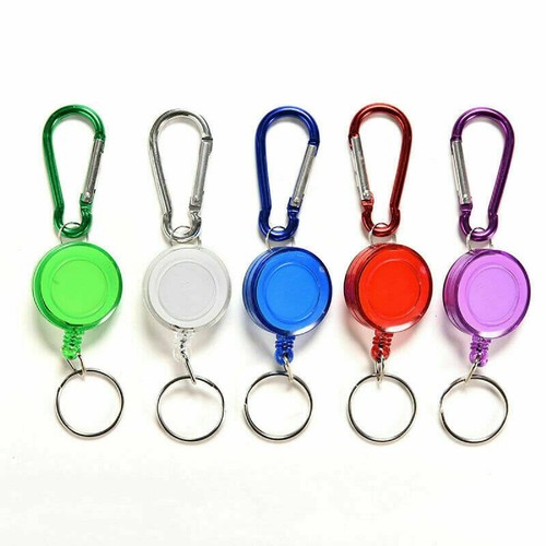Retractable coil keyring with - retractable,