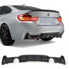 MATTE BLACK REAR DIFFUSER FOR BMW 4 SERIES F32 F33 F36 M SPORT PERFORMANCE 13-21