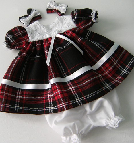 Tartan dress hair - x, &