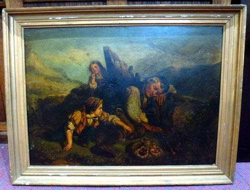 Antique victorian gold frame - victorian,