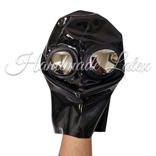Latex sunglasses hood mask - sunglasses,