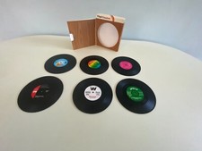 272. Retro x 6 Vinyl Coasters