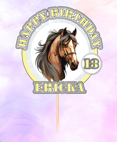 Personalised horse cake - personalised,