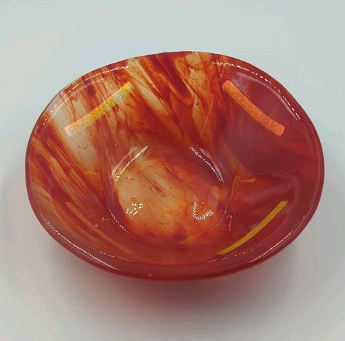 Red and clear slag - and,