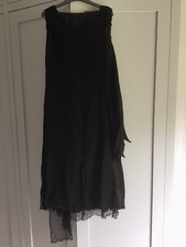 Vintage 1920s Black Satin &