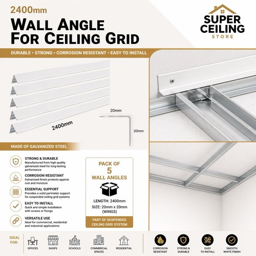 Suspended ceiling tiles - suspended, grid