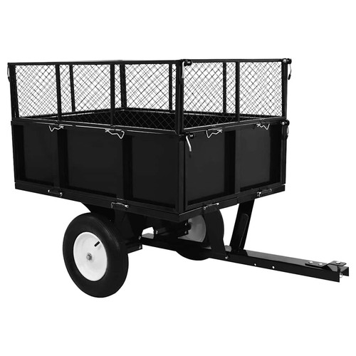Tipping trailer for lawn mower - for,
