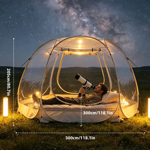 Pop bubble tent transparent - bubble,
