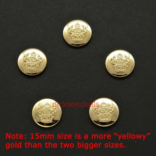 Military buttons gold colour - 5,