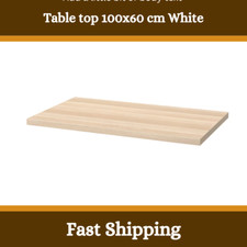 IKEA LINNMON Desk Table Top 100x58cm –Shelf Pre-Drilled, No Legs Included