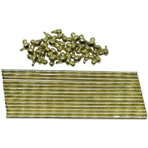 Dolls house carpet brass - 1/12,