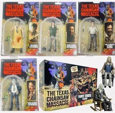 Texas Chainsaw Massacre 5” Figures & Dinner Scene Playset – Full Collection NEW
