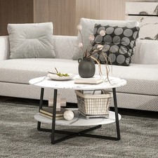White Round Coffee Table