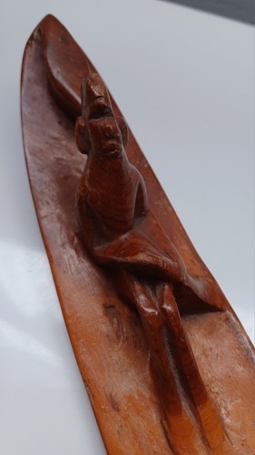 Vintage hand carved wooden
