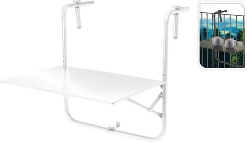 Balcony table matt white - balcony,