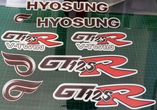 Hyosung GT125R Decals / Stickers Silver/Red/Black Comet GT R GT 125 R