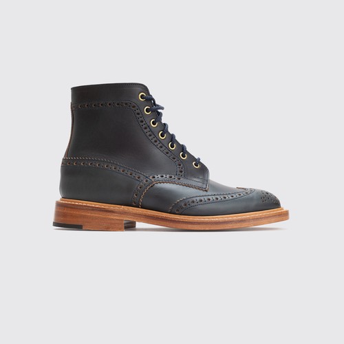Tricker boots size uk7 navy - size,