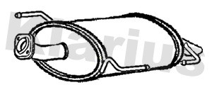 Klarius dn777p rear - klarius, exhaust