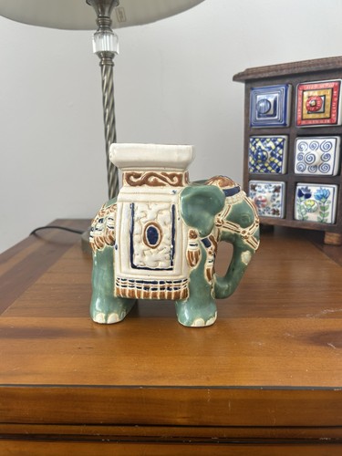 Elephant ceramic jardiniere - elephant,