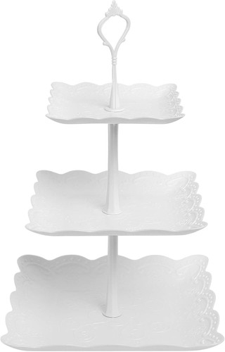 Tier cake stand white - 3,