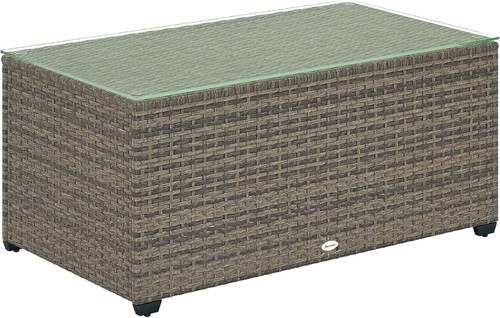 Rattan garden coffee table - coffee,
