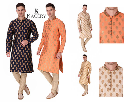 Men indian brocade kurta - indian,