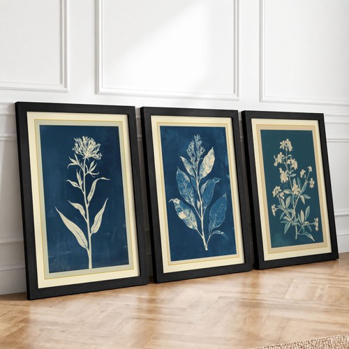 Studies blue botanical set - studies,