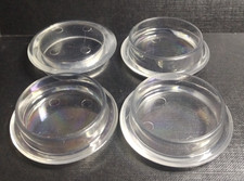 4 x CASTOR CUPS FURNITURE FLOOR PROTECTOR Chair Sofa Feet Cap Carpet Laminate