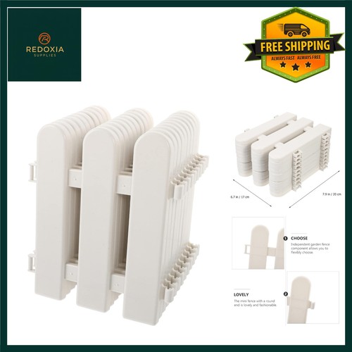 Elegant white plastic picket - white,