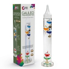 Galileo Thermometer Science Liquid Glass Temperature Guage Gadget Gift