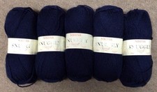 5 x 100g Sirdar Snuggly Supersoft Aran Wool/Yarn For Knitting/Crochet Sh904 Navy