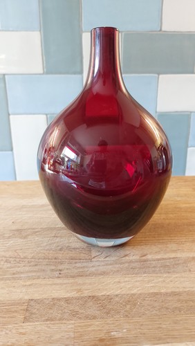 Salong mouth blown red glass - "salong",