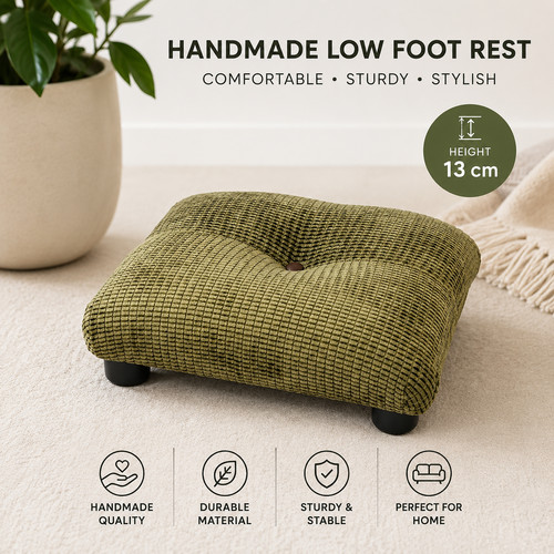 Handmade low footstool - handmade,