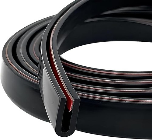 Rubber channel edge trim - u-channel,