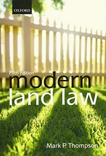 Modern land law - land, by