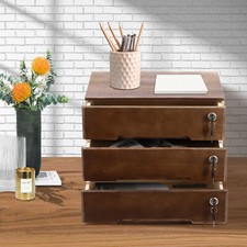 Wooden Desktop Storage Box