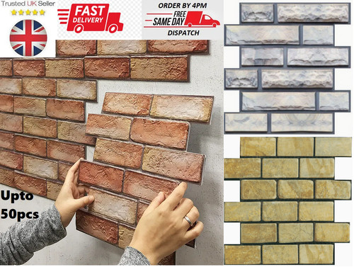 Tile brick wall sticker - 3d,