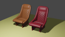 1/24 Vintage seats for diorama kits or diecast UNPAINTED