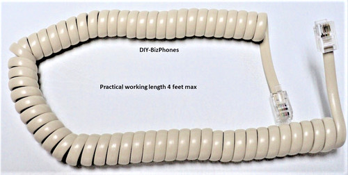 Ivory 6ft vintage phone - ivory,