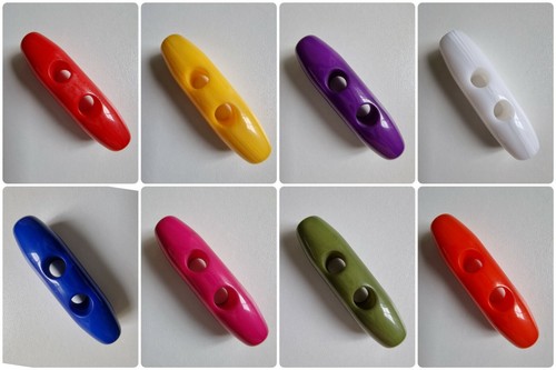 Luxury colourful resin toggle - resin,