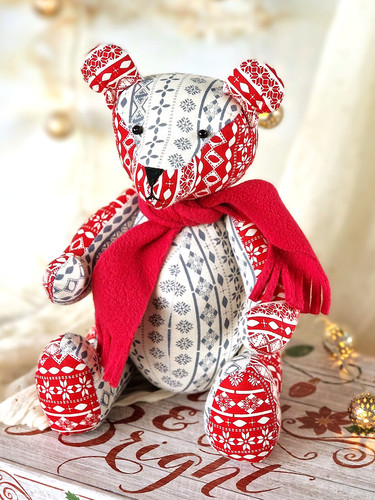 Memory bear fabric - bear,, toy