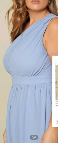 Blue grecian bridesmaid - , dress