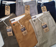 DOCKERS GENUINE  LEVI'S D1 SLIM FIT FLAT FRONT TROUSERS SOFT KHAKI CHINOS PANTS