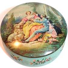 Vintage Biscuit Tin. Mcvitie & Price Tin. From EDINBURGH.  Floral #183