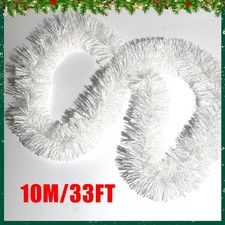 10M (33Ft) Chunky Tinsel Christmas Tree Decoration Xmas Garland Celebrations