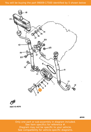 Yamaha circlip 99009 17500 - yamaha, 99009-17500