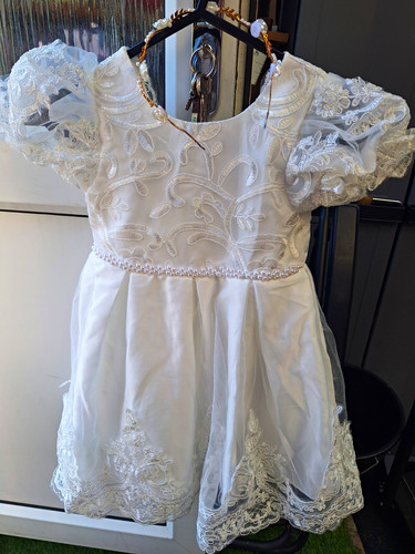 Girls white lace - white, holy