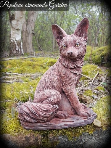 Fox stone animal statue highly - fox,