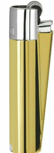 Gold clipper lighter - gold, metal